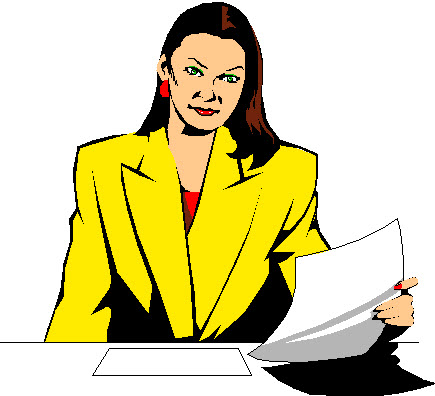 Business woman graphic